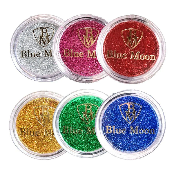 Glitter em Pó Solto Blue Moon 3g