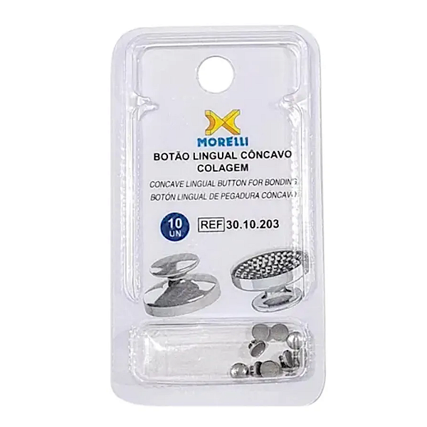 Botão Côncavo Colagem 10uni Morelli