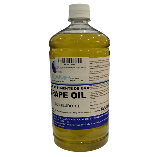Óleo de Semente de Uva Puro e Natural 1L Silicamp