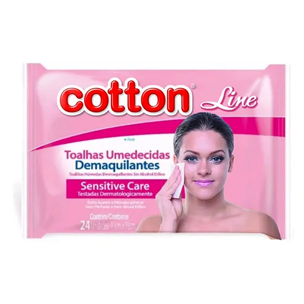 Lenços Demaquilantes 24uni Cotton Line