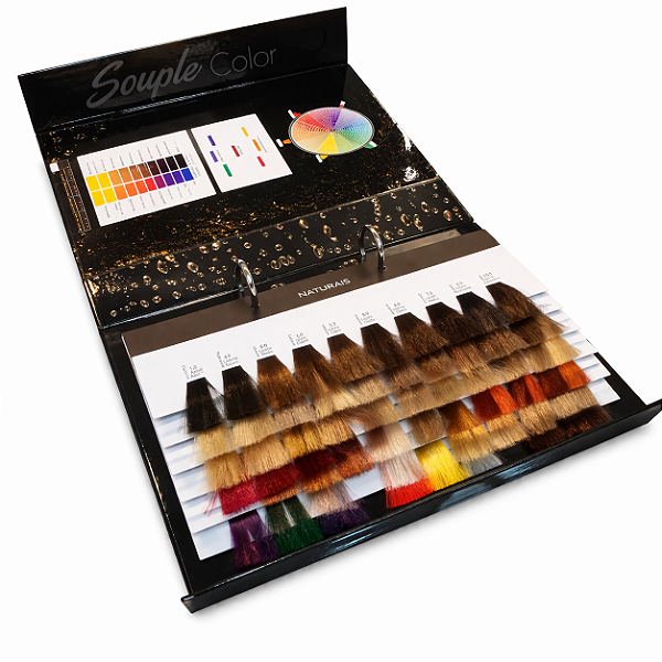 Mostruário Capilar Souple Color Profissional Cartela Cores Mechas Reais