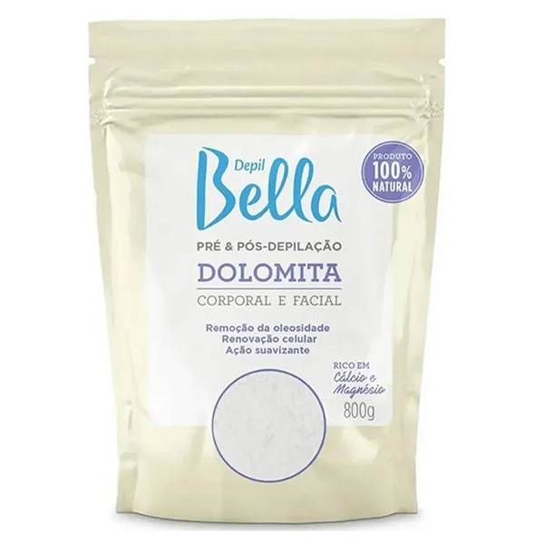 Dolomita Depil Bella Pré e Pós Depilação Corporal e Facial 800g