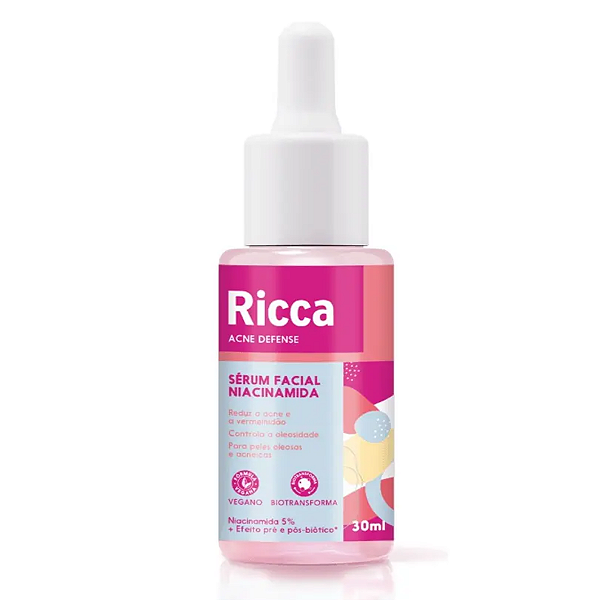 Sérum Facial Niacinamida Acne Defense 30ml Ricca