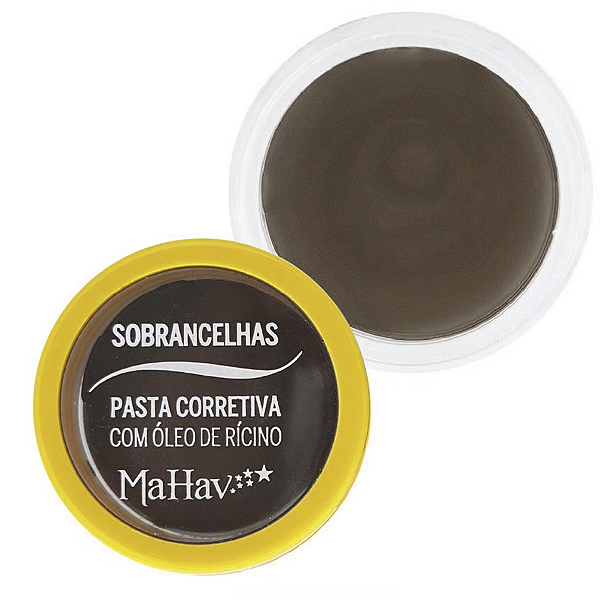 Pasta Corretiva Sobrancelhas Com Óleo Rícino Mahav 5g