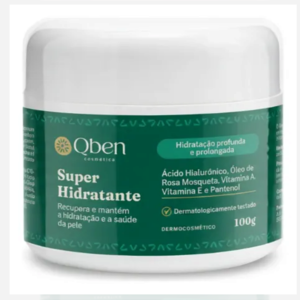 Super Hidratante Ácido Hialurônico Qben 100g