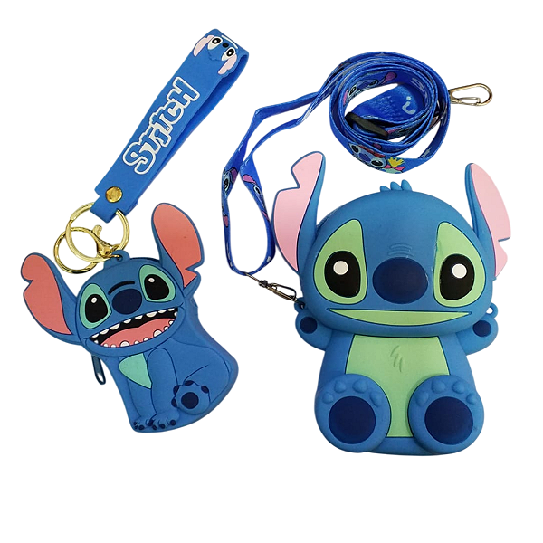 Kit Chaveiro E Bolsinha Stitch