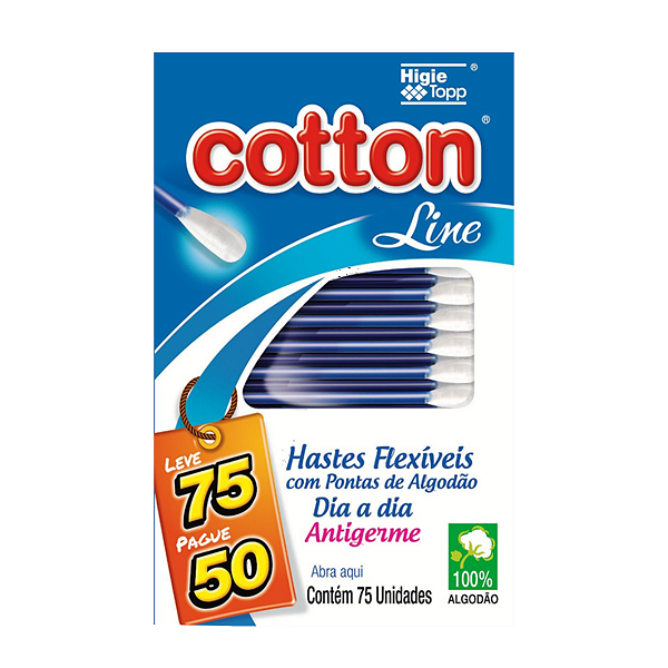 Hastes Flexíveis 75uni Cottonline
