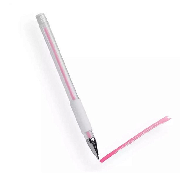 Caneta Em Gel Rosa Marcação Estética