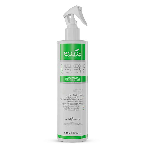 Amolecedor Emoliente Comedões Líquido 300ml Eccos