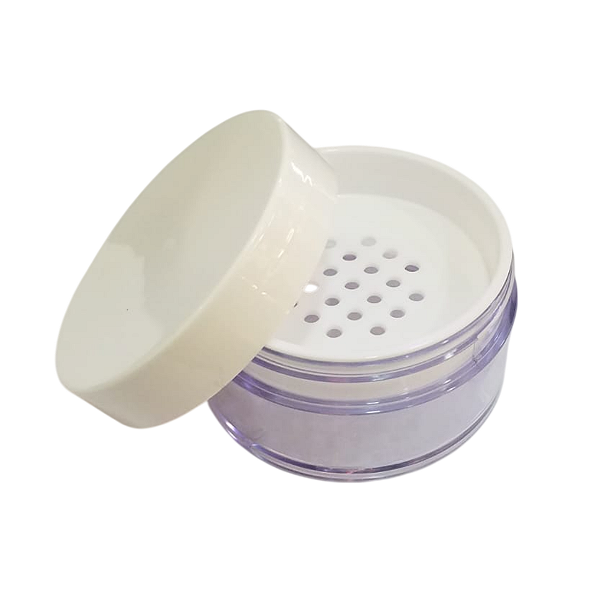 Pote Para Pó Facial Vazio Cristal Com Peneira