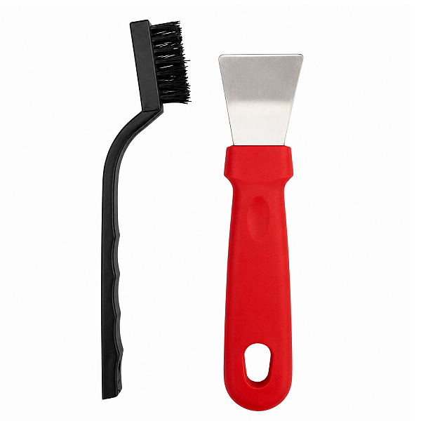 Escova Nylon e Espátula Para Limpeza