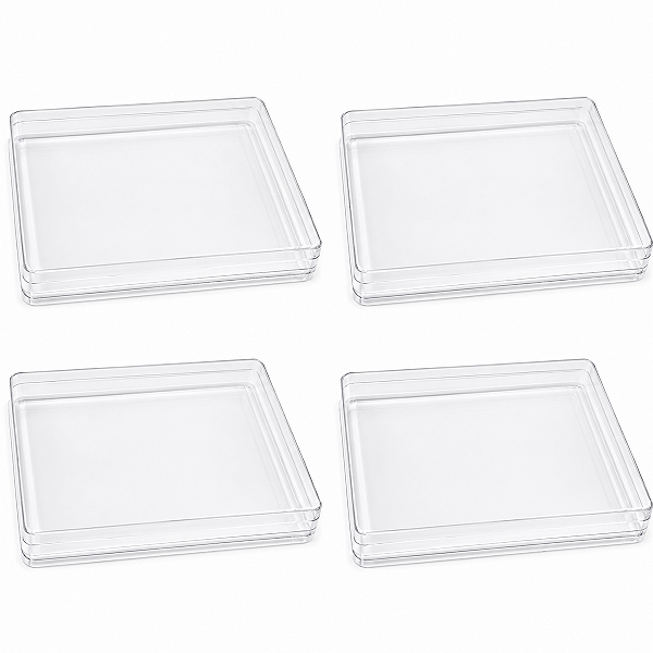 Pote de Acrílico Transparente 4 Unidades