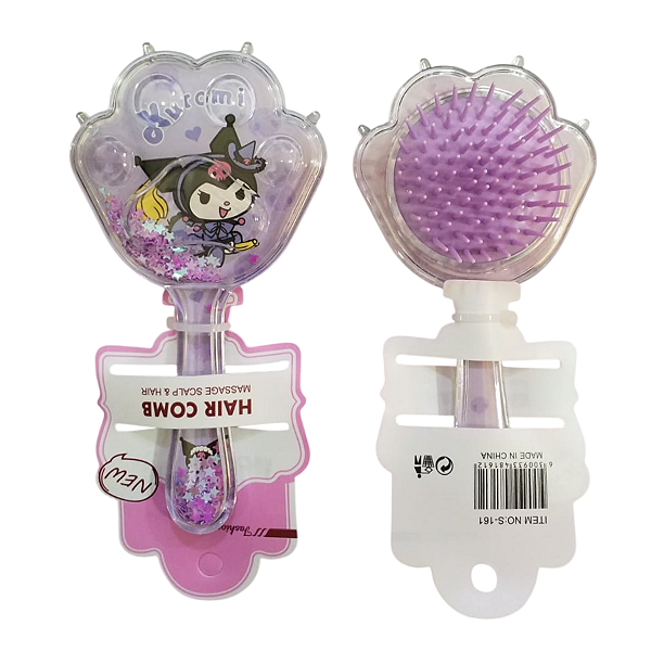 Escova Cabelo Kuromi Patinha Infantil