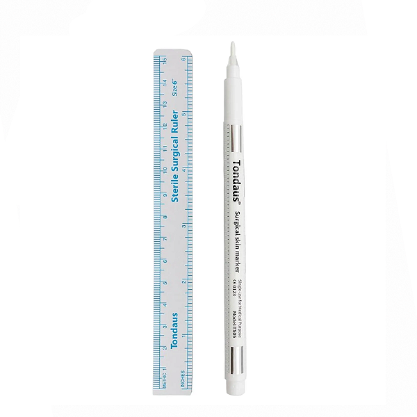 Caneta Tondaus Marcação Cirúrgica Ponta 1.0mm Branca