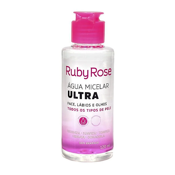 Água Micelar Ultra Ruby Rose 120ml