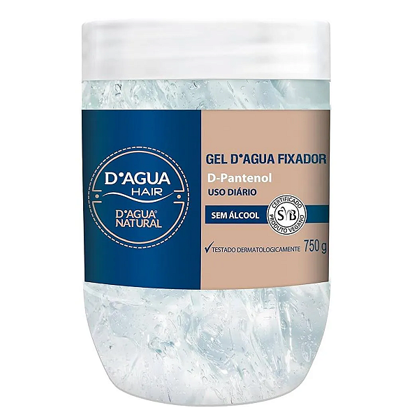 Gel Dagua Hair Fixador Cabelos 750g D'agua Natural