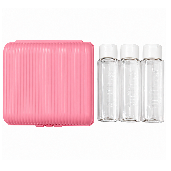 Kit 3 Frascos 100ml E Estojo Shampoo Viagem