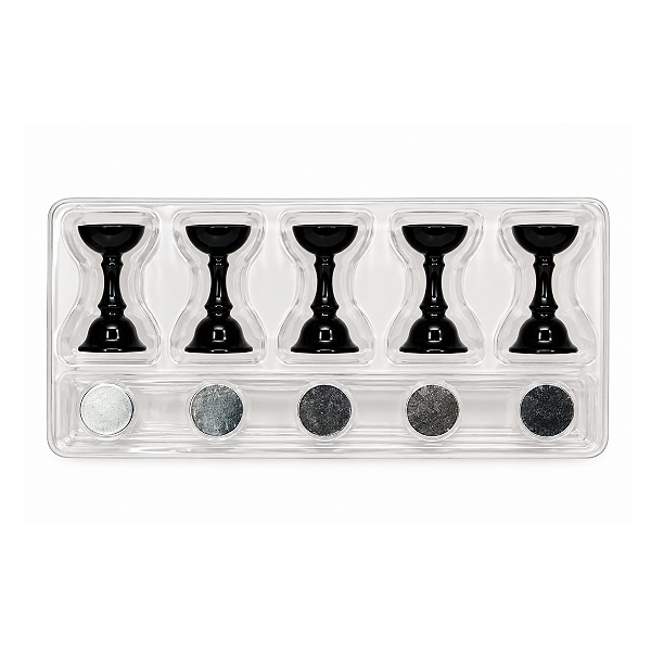 Suporte Magnético Para Unhas 5 Peças Com Base