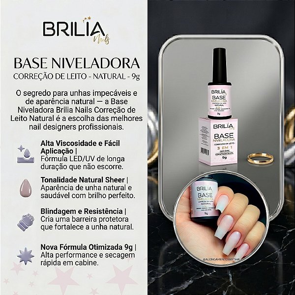 BASE NIVELADORA NATURAL 9G BRILIA