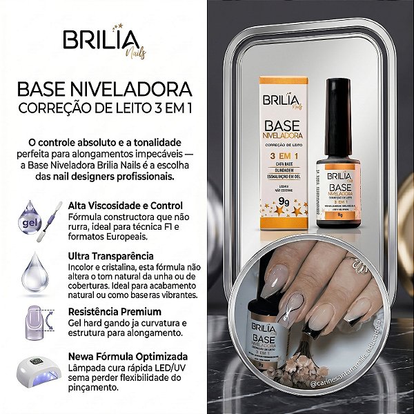 BASE NIVELADORA CLEAR 9G BRILIA