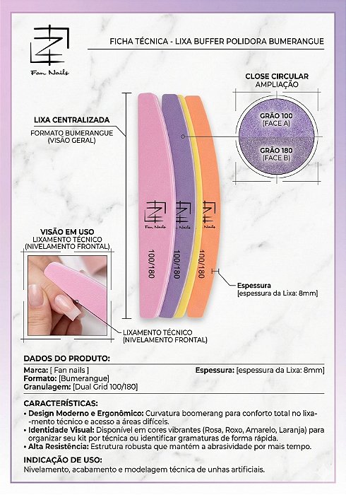 LIXA POLIDORA BUFFER 100/180
