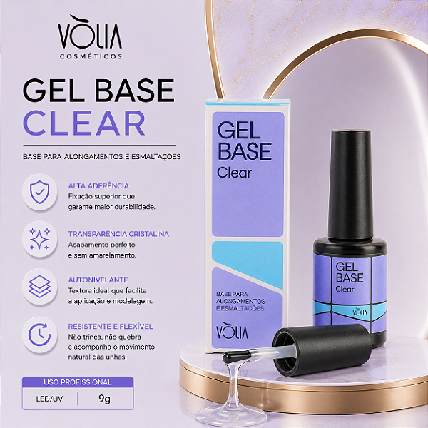 GEL BASE CLEAR EM REFIL VOLIA 9G