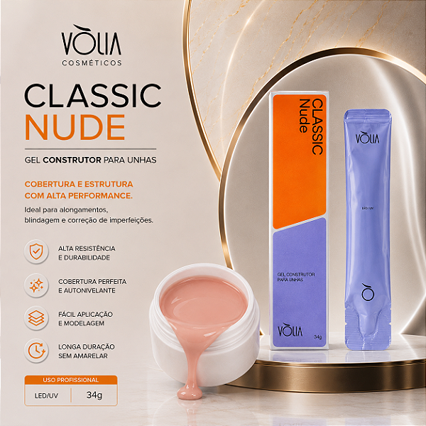 GEL CLASSIC NUDE REFIL VOLIA 34G ( EMBALAGEM GRANDE)