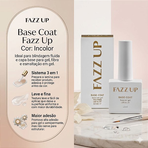BASE COAT INCOLOR FAZZ UP 12ML