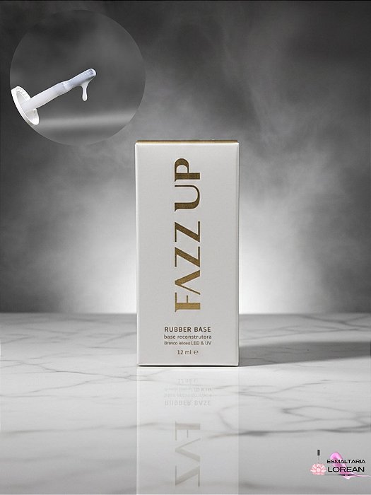 BASE RUBBER RECONSTRUTORA BRANCO LEITOSO FAZZ UP 12ML