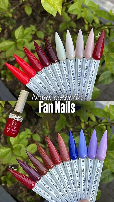 ESMALTE EM GEL FAN NAILS 12ML COLEÇÃO ARABE