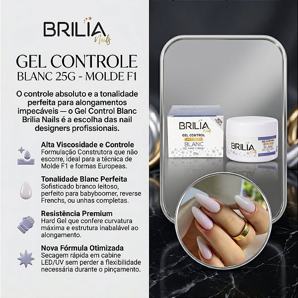 GEL CONTROL BLANC BRILIA NAILS 25G