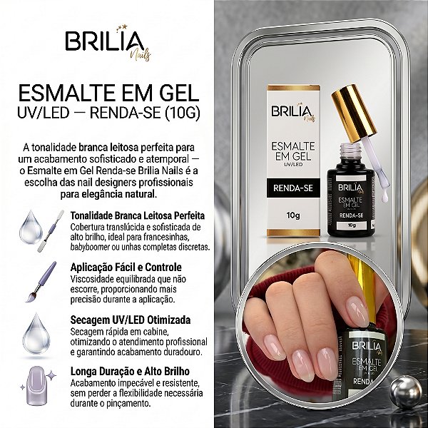 ESMALTE EM GEL BRILIA NAILS 10G – RENDA SE