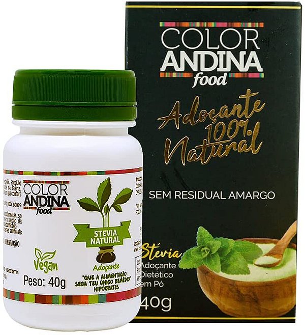 Adoçante stevia da Color Andina 100% natural