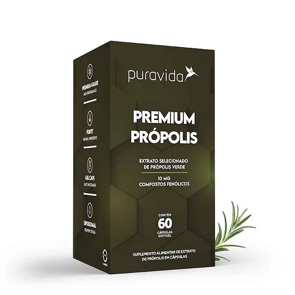 PREMIUM PROPOLIS 60CPS- PURA VIDA