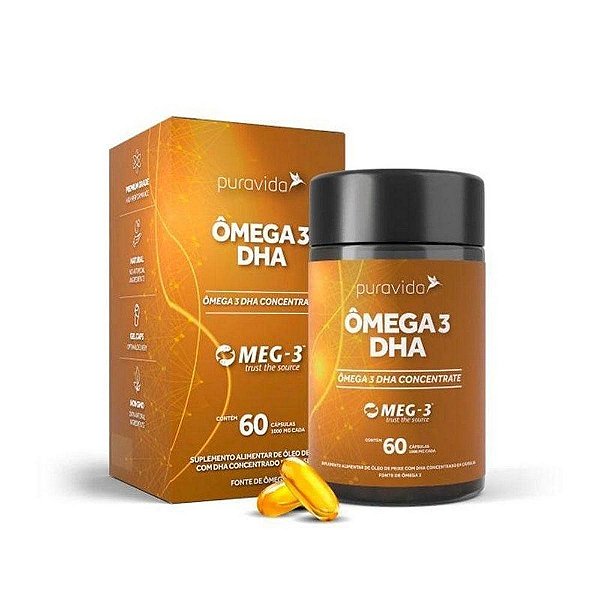 ÔMEGA 3 DHA 60CPS - PURA VIDA