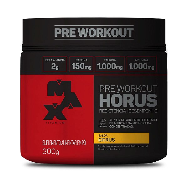PRE-TREINO HORUS 300GR - MAX TITANIUM