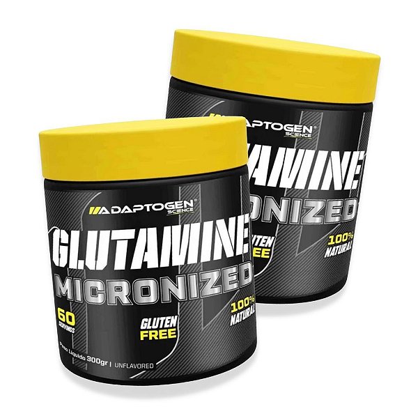 COMBO 2 POTES GLUTAMINA 300GR - ADATPOGEN