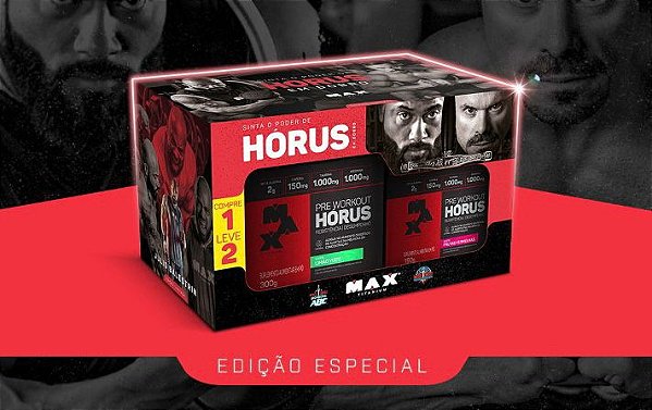 PRE-TREINO HORUS EDIÇÃO ESPECIAL 300GR + 150GR