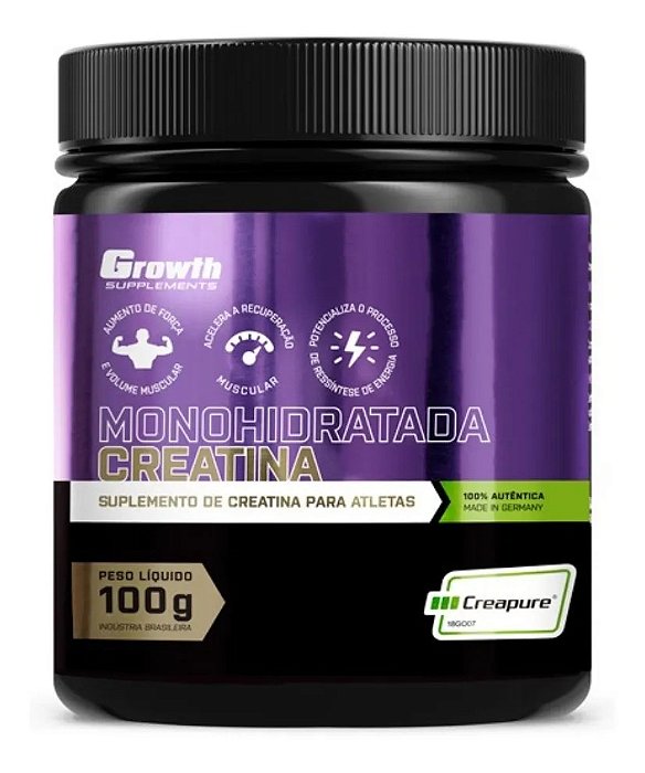 CREATINA CREPURE 100GR - GROWTH SUPPLEMENTS