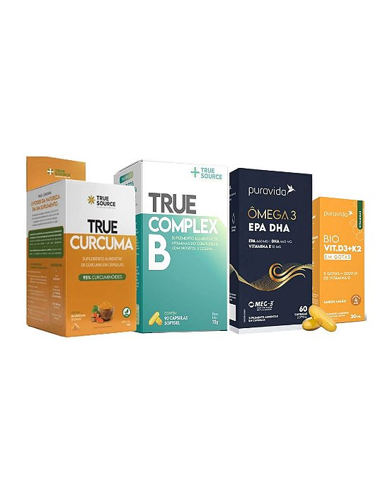 KIT MELHORA: IMUNIDADE , ENXAQUECA, DESINFLAMAR O CORPO.