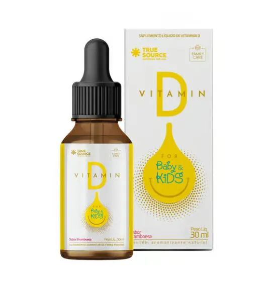 Vitamina D Baby E Kids (30Ml) Framboesa True Source