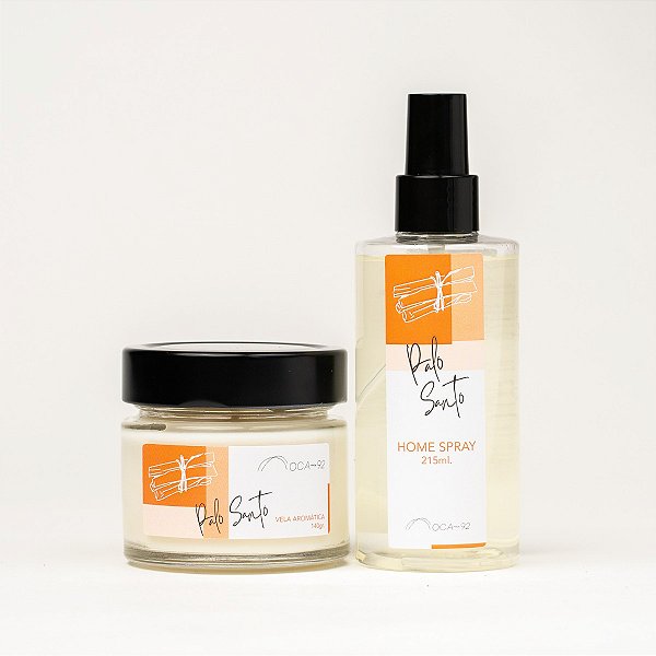 Kit Vela e Home Spray Palo Santo OCA92