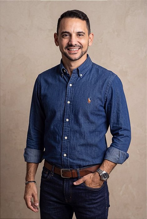Camisa Ralph Lauren Masculina Jeans Médio Pony Colorido