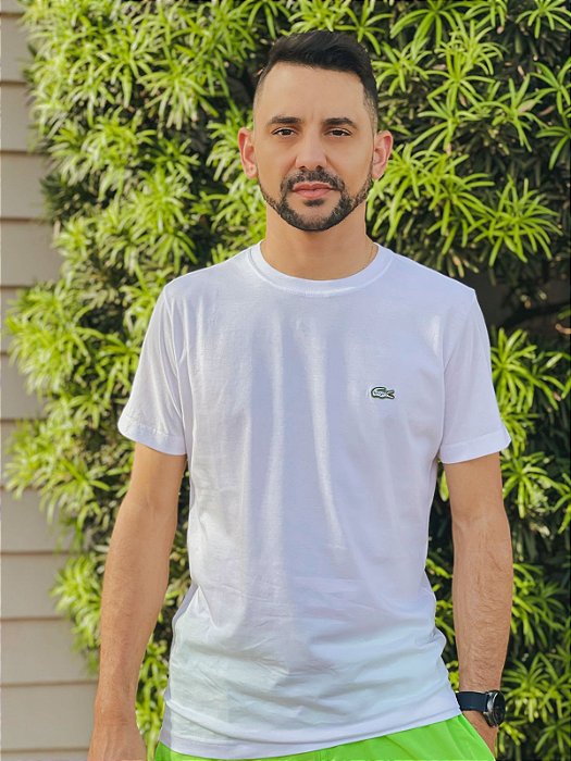 T-Shirt unissex Lacoste L!VE Branca