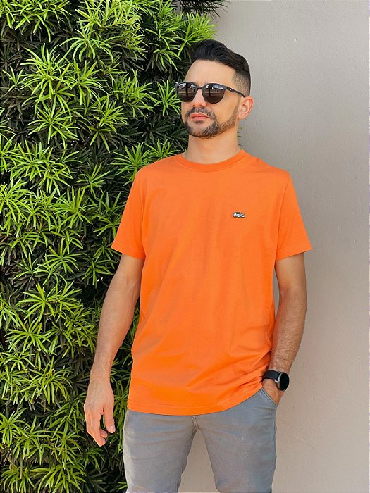 T-Shirt unissex Lacoste L!VE Laranja