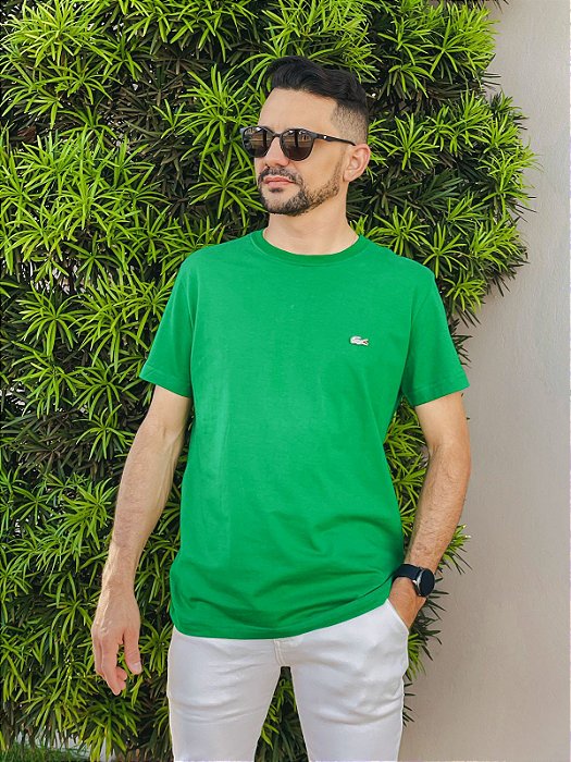 T-Shirt unissex Lacoste L!VE Verde