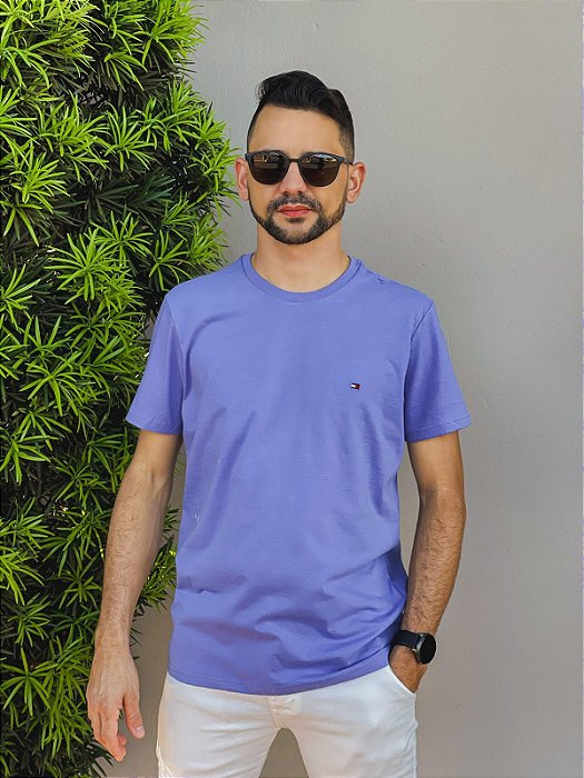 Camiseta Tommy Hilfiger Essential Icon Azul Maya