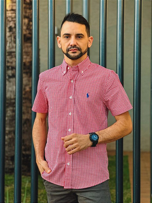 Camisa Polo Ralph Lauren Masculina Custom Fit Rosa Bebê Pony Azul Celeste -  HERRERA BRAND