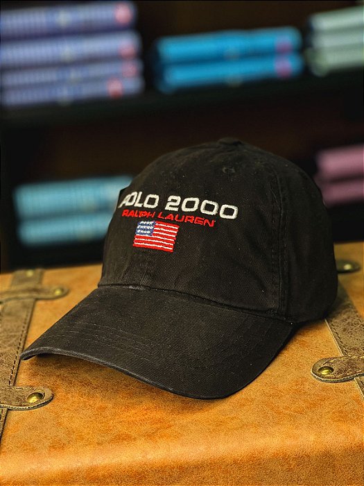 Boné Ralph Lauren Polo 2000 Preto