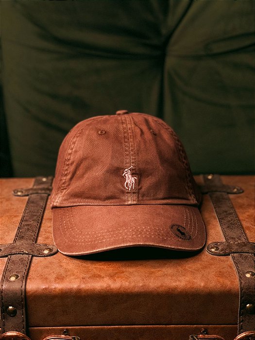 Boné Ralph Lauren Classic Marrom Pony Marrom